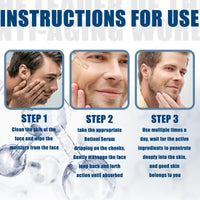 TBeautfave Retinol Serum for Men, High Strength Anti-Aging Serum with Hyaluronic Acid Retinol Moisturiser Serum Face Serum for Fine Line and Wrinkles Skin Repair Serums Skincare