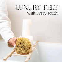 Natural Sponge - Grass Sea Sponge for Bath and Shower | Unbleached Bathing Sponge for Adults & Children (Small (4-4.5"/10-11cm), Pack of 4)