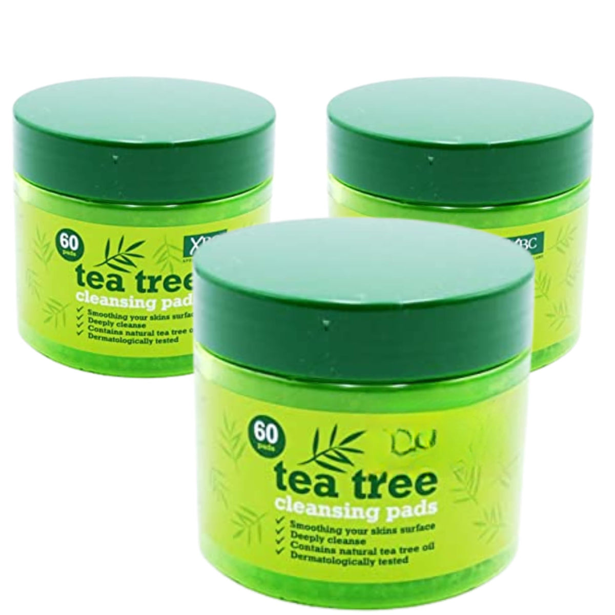 Be Your Priority 3 X Tea Tree Face Cleansing Pads - 60 Count (180 in Total) - Deep Cleanse, Refresh & Revitalize Your Skin - Ideal for Acne-Prone Skin.