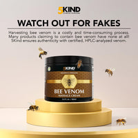5KIND CLINICAL SKINCARE 5kind Bee Venom Cream UK Maximum Strength 100ml - Bee Venom Comprehensive Cream - Naturally Massage Joints & Muscles, Lower Back, Knee, Neck, Shoulder, Hip & Feet - Responsibly Sourced