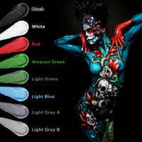 Go Ho Black Face Body Paint 0.88 oz,Water Based Creamy to Gel Body Painting SFX Makeup for Adults Children Halloween Cosplay Costumes Festivals Makeup, 25g