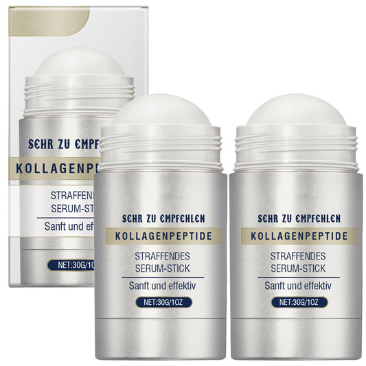 Ninnyi 2 PCS Collagen Peptides Firming Serum Stick, Anti Aging Peptides Serum Stick Improves Skin Elasticity for Tightening Sagging Skin