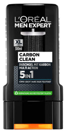 L’Oréal Paris men expert L'Oréal Men Expert Carbon Clean Shower Gel Cleanses Sensitive Men Skin (Face, Body and Hair) Moisturises Masculine Spicy Fragrance (1 x 300 ml)