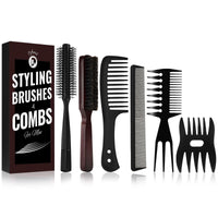 Dylapick Mens Hair Brush and Beard Brush Set,Boar Bristle Beard Brush Set