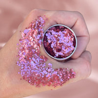 Luminosity Glitter JOIN THE ECO GLITTER REVOLUTION Luminosity Biodegradable Pink Glitter – Chunky & Fine Eco Glitter Mix | Vegan, Plant-Based, Festival Glitter for Face, Body & Hair | Eco Friendly Sparkle Makeup