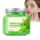 AuraAnge Green Tea Face Scrub Exfoliator - Body & Facial Exfoliant for Women & Men, Improve Pores, Refines Texture