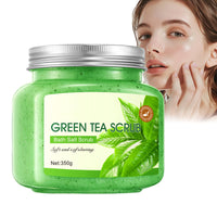 AuraAnge Green Tea Face Scrub Exfoliator - Body & Facial Exfoliant for Women & Men, Improve Pores, Refines Texture