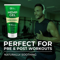 The Hemp Source Hemp Active Gel | High Strength Hemp Oil Formula | Hemp Intensive Gel with Emu Oil, Menthol & Aloe Vera | Rich in Natural Extracts | for Back, Neck, Hands, Feet | Large 120ml Tube