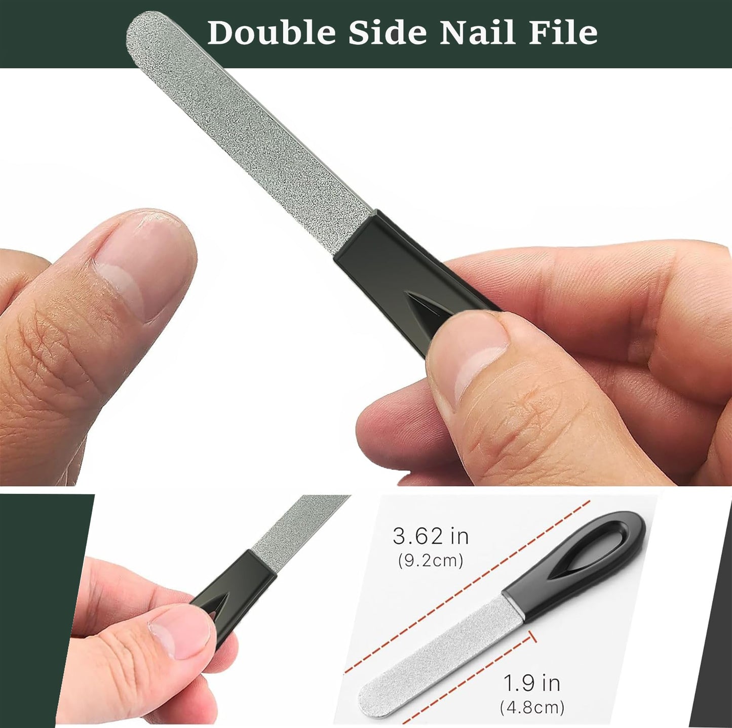 yenlk Angled Head Nail Clippers for Thick Nails, Ergonomic Toenail Clipper, Premium Steel Nail Cutter Trimmer with Catcher for Seniors/Pregnant Women, Less Bending More Comfort