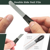 yenlk Angled Head Nail Clippers for Thick Nails, Ergonomic Toenail Clipper, Premium Steel Nail Cutter Trimmer with Catcher for Seniors/Pregnant Women, Less Bending More Comfort