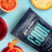 Gut - Smart Gut–Smart COOL, 60 x Chewable Tablets, Heartburn Relief, Antacid, Natural Supplements for Healthy Digestion, Contains Slippery Elm, Marshmallow Root, Calcium and Biotin, POCKET TIN Included