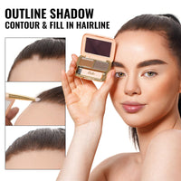Oulac Light Brown Eyebrow (Powder + Gel) Kit Makeup, 2 Colours Fills & Contours Brows with Brush, Mirror, Waterproof Eye Brow Pomade, Blonde Hair for Natural Looking 3.2 g (Golden blonde)