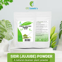 ETC Cosmetic`s SIDR (JUJUBE) POWDER 100/200/300 gr - A natural cleanser plant powder | Suitable for all hair types, including thin, weak and damaged hair | 100% Natural (300 Gr)