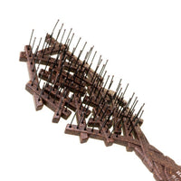 Head Jog 19 Coconut Brush - Detangling Hair Brush Made From Coconut Husk. Detangler Hairbrushes For Wet Or Dry Hair. Gentle and Flexible Detangle Hair Brush For Women and Men in Cocoa
