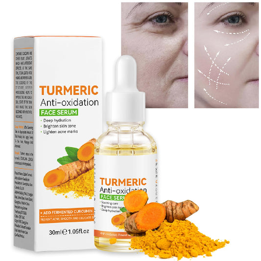 YUYUE-YY Turmeric Oil Facial Serum, Turmeric Spot Correcting Serum & Illuminating Serum, improves dullness, diminishes spots, improves skin tone, moisturises and illuminates, suitable for all skin type (30ML)