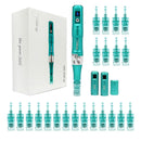 Lazzybeauty Dr.pen Microneedling, Professional Microneedling Pen A6S, Electric Wireless Micro Derma Machine with 12Pcs 16 Pin & 10Pcs 36 Pin Replacement Cartridges Needles, Skin Care Kit for Face and Body