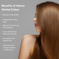 SVATV Brown Henna Hair Colour with Goodness of 9 Herbs | Brown Henna Mehndi for Hair, Make Hair Soft & Shiner Natural Hair Color for Men & Women 227g,08oz