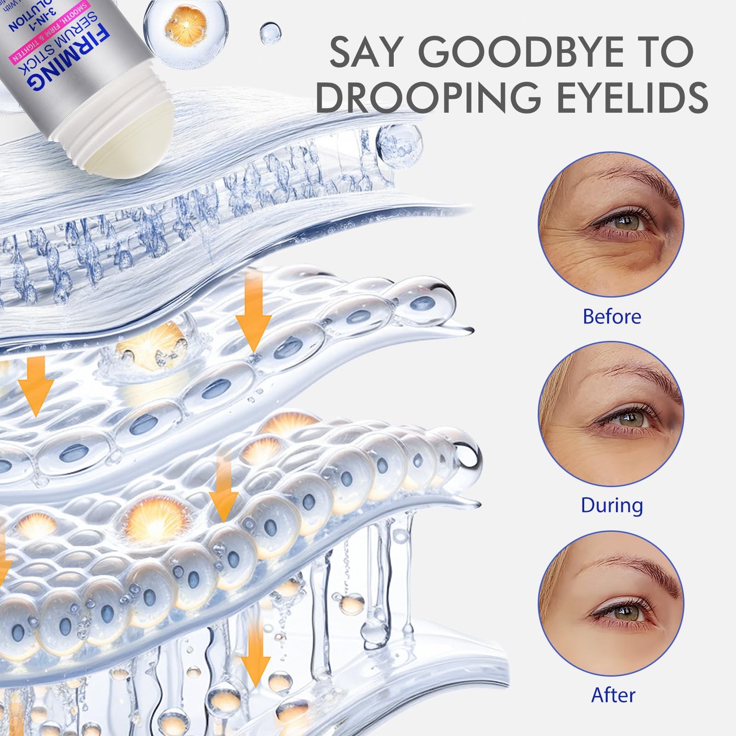 MXCZBSM Retinol Firming Essence Stick,Concentrated Serum Stick,Rich In Advanced Retinol And Antioxidants,Reduce Wrinkles,Enhance The Elasticity Of The Skin,Hydration And Moisturizing