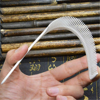 Jowxsx Fine Tooth Flat Top Clipper Comb For Blends, Fades, Flat Tops And Many Barbering Tool whote