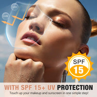 WANFAER 2PC Colour Changing and Moisturizing Foundation, Flawless Colour Changing Warm Skin Tone Foundation, Waterproof Liquid Foundation,Naturally, Long Lasting for Face Makeup