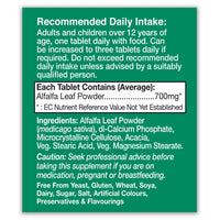 HealthAid Alfalfa 700mg - 120 Tablets