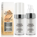 HEXIN TLM Color Changing Foundation, Colour Changing Foundation for Mature Skin, Long Lasting Waterproof Makeup Base Nude Face Cover Concealer Cream SPF (30 ml,2 Pack)