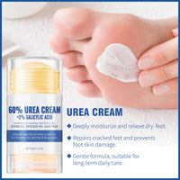 LUXRYNTH 2PCS Urea Cream 60% for Feet & Hands - Maximum Strength Foot Cream for Cracked Heels, Dry Skin Repair and Hard Skin Care - Moisturising Balm for Callus Treatment, Healthy Moisturiser