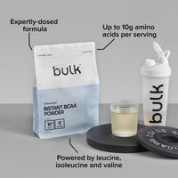 Bulk Pure Instant Branched Chain Amino Acids (BCAA) Pow, Unflavoured, 500 g