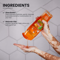 Vatika Naturals Shea Butter Shampoo - 425ml, For Extreme Curl Mosturization, Enriched With Natural Oil Extracts, For All Hair Type