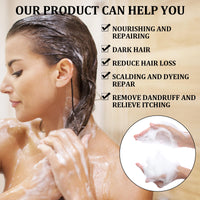 LINXINS Black Hair Shampoo for Natural Hair Colour Instant Black Hair Shampoo Hair Dye Shampoo for Men Women 3 IN 1 Long Lasting and Plant Formula (100ml)