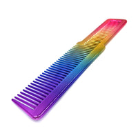 G Gabri Gabri Flat Hair Comb Top Comb Barber Styling Hair Cutting Durable Detangler - Professional Hairdressing Tools, Anti Static Heat Resistant, Strong & Durable (Rainbow Effect 20cm, Classic)