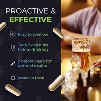 Hangovr Liver Detox Supplement, Formulated with NAC & Electrolytes Vitamins B1, B6, B12, Vitamin C, D3 & Magnesium, Food Supplement, 40 Vegan Capsules