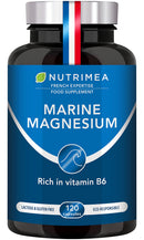 Laboratoires Nutrimea Marine Magnesium Supplement - with Vitamin B6-120 Capsules - GMO-Free - Gluten Free - Lactose Free - Easy to Swallow Capsules - French Expertise - Nutrimea