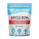 VL Vita London Iron Tablets | Gentle Iron Supplements for Women & Men | 360 Gentle Iron 14mg Tablets High Strength | Added Vitamin C, B12, B6 + Folic Acid | UK Made, Vegan