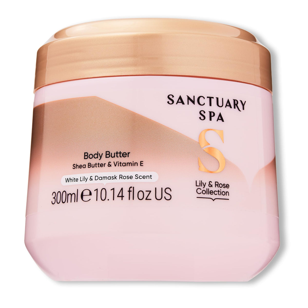 SANCTUARY Sanctuary Spa Lily & Rose Body Butter for Women, No Mineral Oil, Cruelty Free & Vegan Shea Body Moisturiser, 300ml