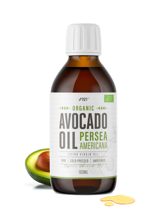 ALPHA01 Organic Avocado Oil 100ml - Extra Virgin & Cold Pressed Premium Avocado Oil ~ Sustainably Sourced ~ for Keto, Paleo & Vegan Diets – By Alpha01