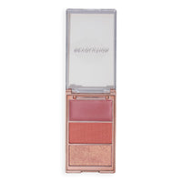 Revolution Skincare London Revolution, Blush Icon Palette, Cream & Pressed Powder Blusher, Highly Pigmented, Face Palette, Vegan & Cruelty-Free, 3 Shades, Aura Points Rose