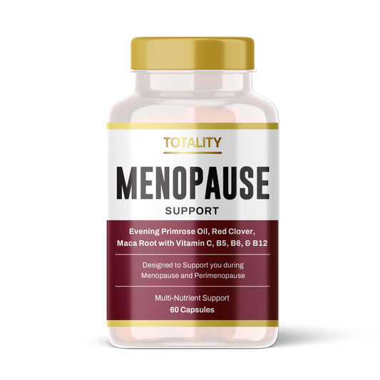 Totality Supplement | 1 Month Supply of 60 Capsules | Totality Menopause Supplement | Support During Perimenopause and Menopause | Multi-Nutrient Support with Evening Primrose & Red Clover | Vegan