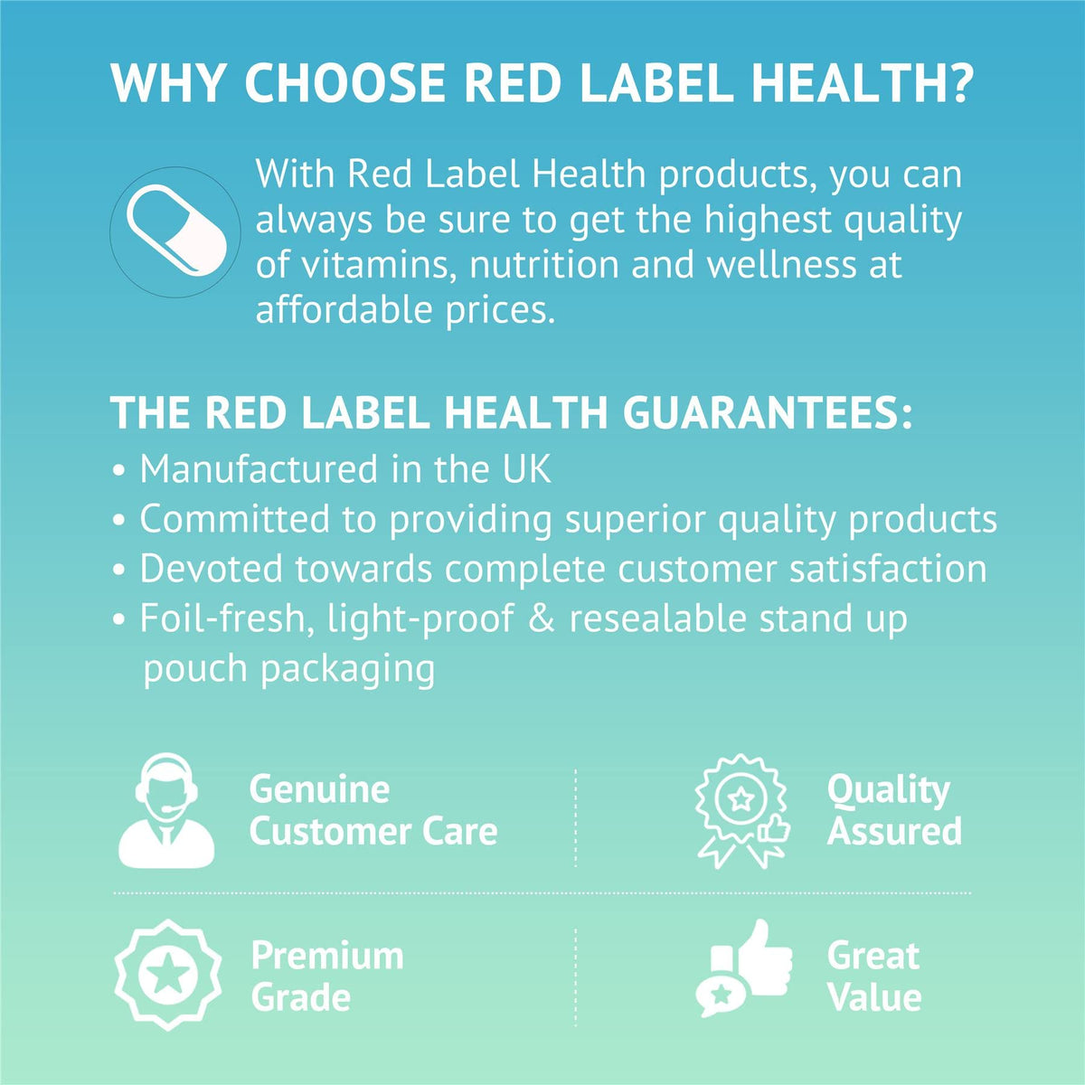 Red Label Health Vitamin D3 Tablets 1000IU, 60 Vitamin D Supplement Tablets (2 Months Supply) Healthy Teeth & Bones, Supports The Immune System for Men & Women Vegetarian Made in The UK