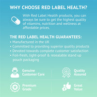 Red Label Health Vitamin D3 Tablets 1000IU, 60 Vitamin D Supplement Tablets (2 Months Supply) Healthy Teeth & Bones, Supports The Immune System for Men & Women Vegetarian Made in The UK