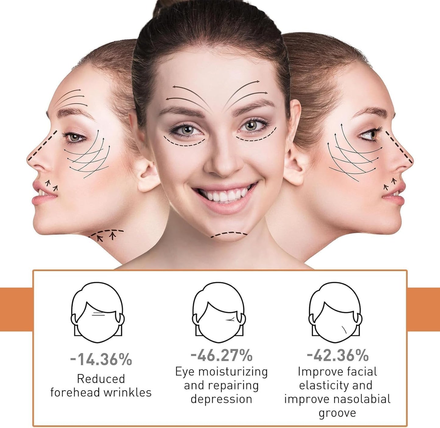 Heyzeibo Seagril-Peptide Wrinkle Reducing Cream Contains 12 Different Natural Peptides, 10 X Peptide Wrinkle Reducing Cream Anti Wrinkle, All Natural Ingredients