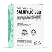Salicylic Egg, Natural Salicylic Acid Soap 100g by Procoal - Salicylic Acid Face & Body Wash For Combination, Oily, Blemish Prone Complexion, Vegan Face Soap & Cruelty-free