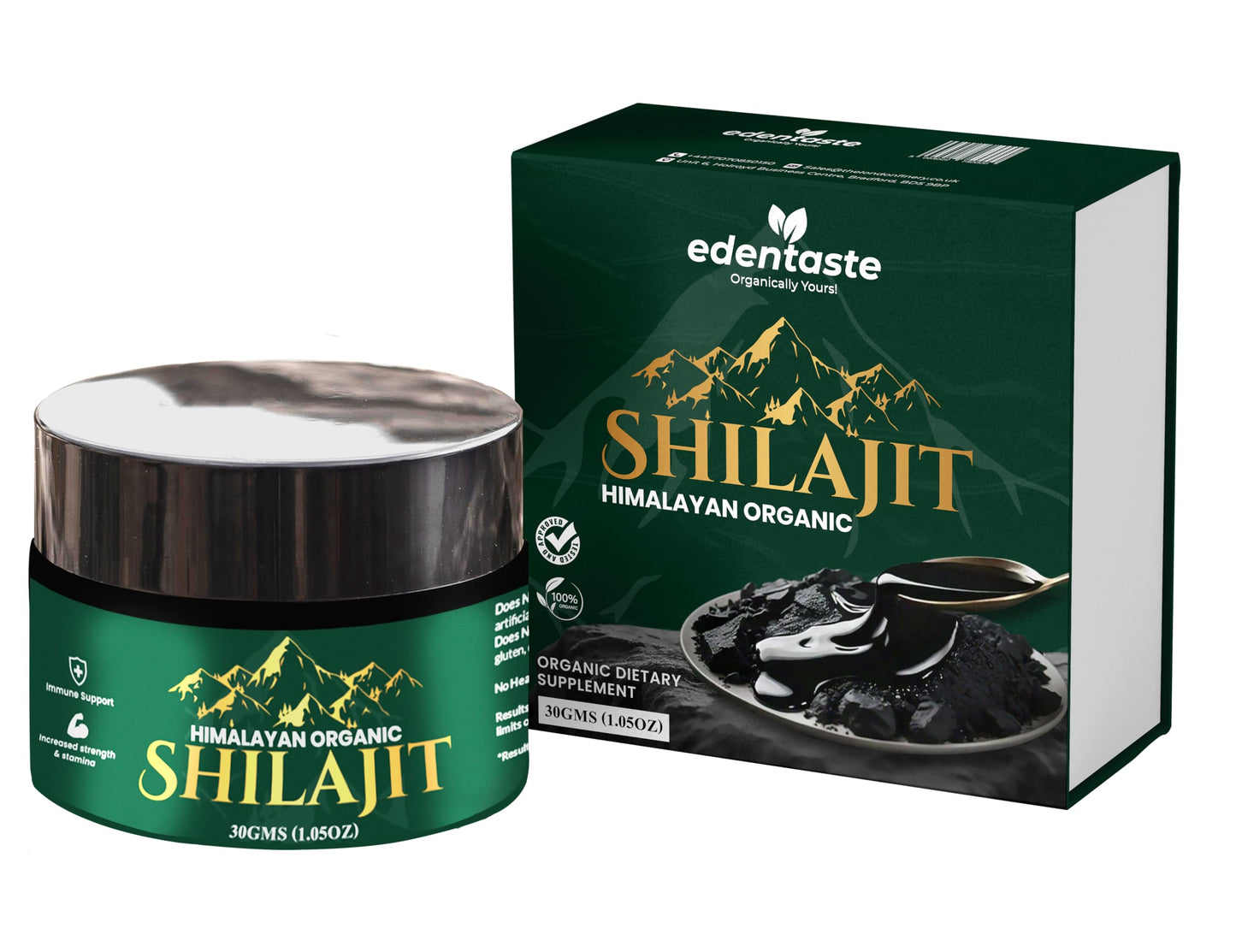 Edentaste Organic Himalayan Shilajit, Dietary Supplement, 30g