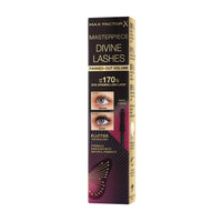 Max Factor Divine Lashes Mascara Rich Black 001, Ultimate Volume, Flutter Technology, 420-Fibre Silhouette Brush, Smooth & Clump Free, All Day Wear