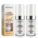 WANFAER 2PC Colour Changing and Moisturizing Foundation, Flawless Colour Changing Warm Skin Tone Foundation, Waterproof Liquid Foundation,Naturally, Long Lasting for Face Makeup