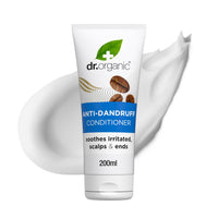 Dr. Organic Dr Organic Coffee Anti-Dandruff Conditioner, Healthy Scalp, Mens, Womens, Natural, Vegan, Cruelty-Free, Paraben & SLS-Free, Recycled & Recyclable, Organic, 200ml, Packaging may vary