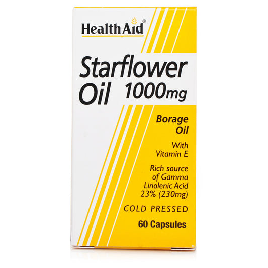 HealthAid Starflower Oil 1000mg (23% GLA) - 60 Capsules
