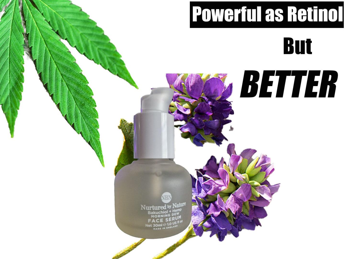 Natures clinic NuturedByNature Bakuchiol + Hemp Morning Dew Face Serum 30ml