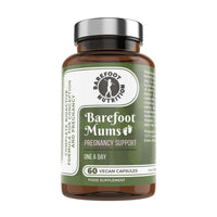 Barefoot Nutrition - Mums Pregnancy Support - Comprehensive Daily Nutrient Support for Before, During and After Pregnancy - Contains Folic Acid, Vitamin D3, B12 and More - 60 Vegan Capsules