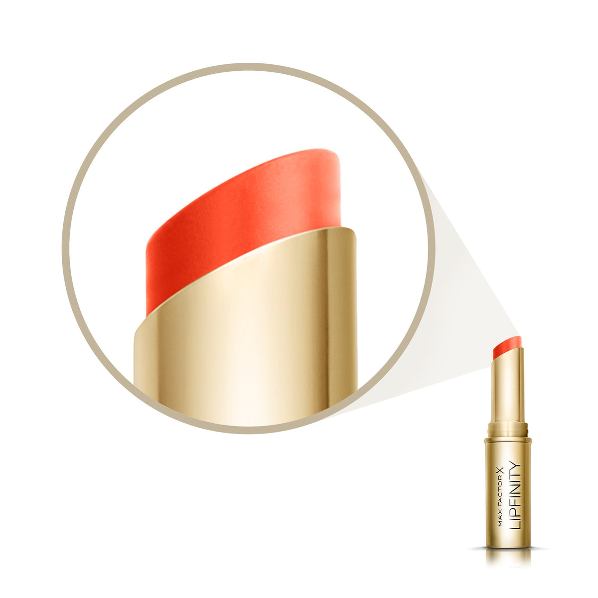Max Factor Infinity Long Lasting Bullet Lipstick, 0.134 oz, 30 Forever Striking